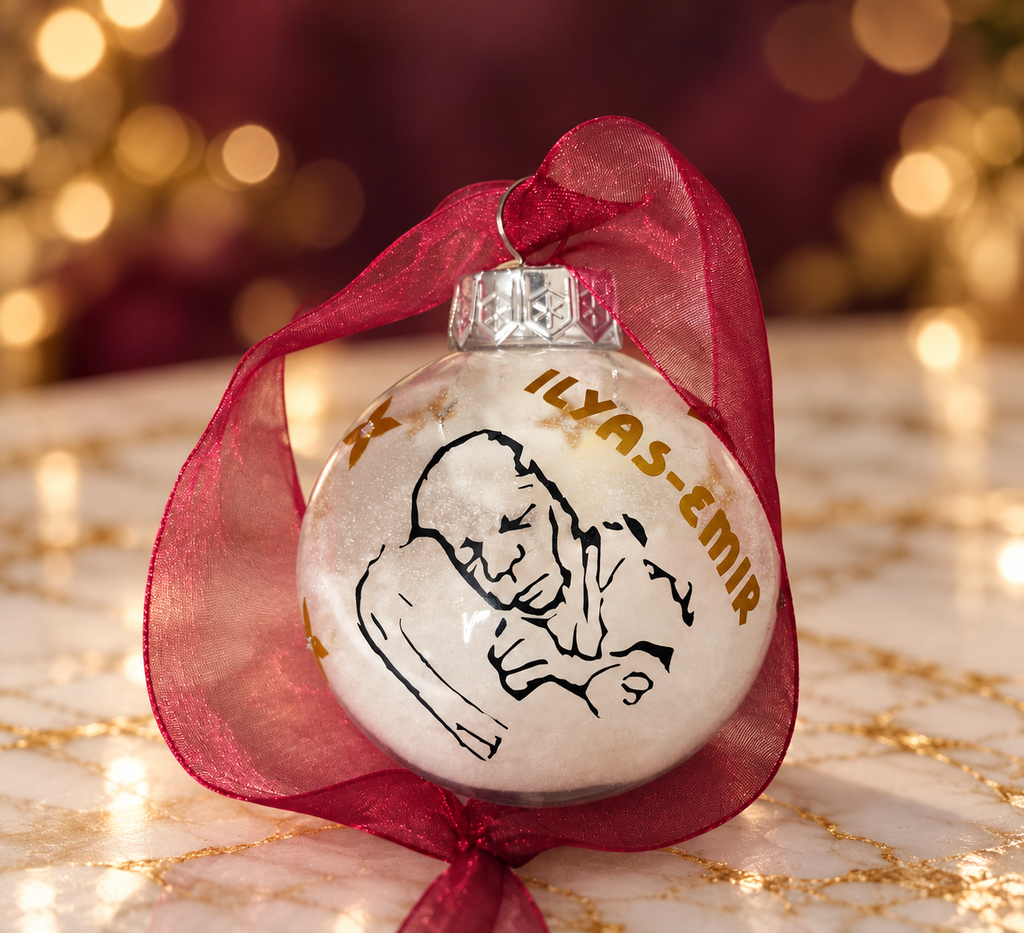 Personalisierte Weihnachtskugel mit Wunschmotiv – Glas oder Kunststoff, 6 cm