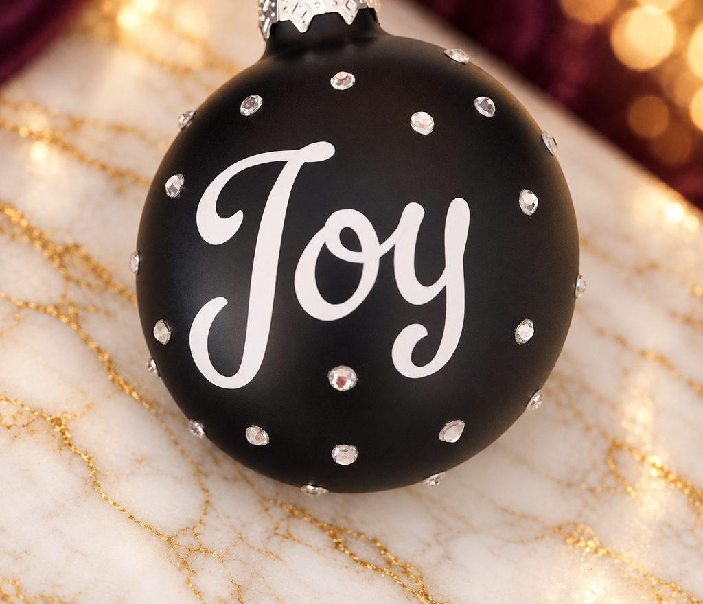 Personalisierte Weihnachtskugel mit Wunschmotiv – Glas oder Kunststoff, 6 cm