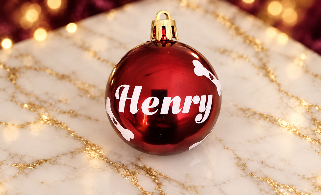 Personalisierte Weihnachtskugel mit Wunschmotiv – Glas oder Kunststoff, 6 cm