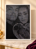 Strass-Bild nach deinem Foto – handgesetzt, 50 × 70 cm, gerahmt